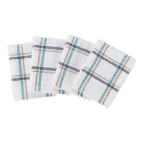 4-Pack 12'x12' Woven Kitchen Dish Cloth Set – Multi-Color