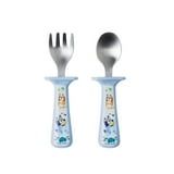2-Pack Toddler Fork & Spoon Set with Handle Guards – Stainless Steel, Easy-Grip, BPA-Free, Ages 9+ Months
