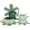 Non-Stick Cookware Set, Pots and Pans Set - Green, Granite Collection