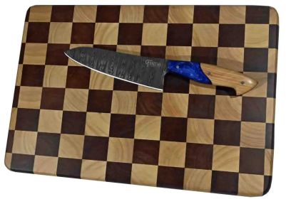 Lena | Checker Cutting Board | Faneema Cutlery