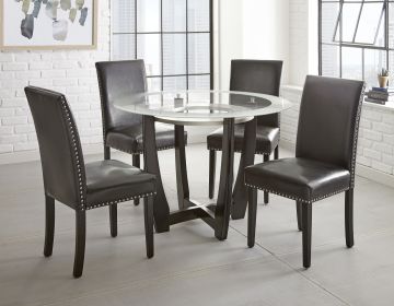fVerano - 5 Piece Dining Set (4 Chairs And Table) - Black