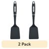 (2 pack) Professional Nylon Kitchen Spatula/Turner with Black Plastic Handle