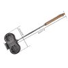HAWOK Hamburger Campfire Iron - Pre-Seasoned Handheld Round Burger Grill set of 2