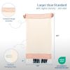 Turkish Hand Towels 2 Pack 100% Cotton Kitchen and Bathroom Hand Towels Decorative Hand Towels for Bath Guest Face Hair Tea Dishcloth 40x18 inch White