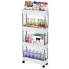 Three and four tier cart shelves, bedroom shelves, kitchen activity shelves