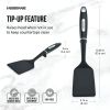 (2 pack) Professional Nylon Kitchen Spatula/Turner with Black Plastic Handle