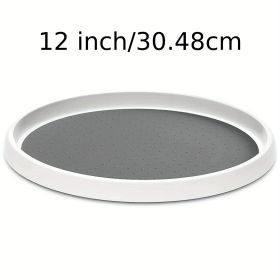 1pc Non-Skid Lazy Susan Organizers; Turntable Rack For Cabinet; Pantry Organization And Storage; Kitchen; Fridge; Spice Rack; Home Kitchen Supplies (capacity: 12 Inch)