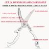 "Heavy-Duty Detachable Kitchen Shears - German Stainless Steel Multi-Purpose Scissors for Meat/Fish/Fruits"