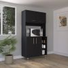 Malta Kitchen Pantry Double Door Cabinet, Four Legs, Three Shelves