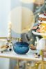 S/2 Glass Candy Jar with Lid, Christmas Candy Jar Containers, Blue