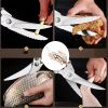 "German Stainless Steel Kitchen Scissors - Heavy Duty Detachable Poultry Shears for Chicken/Fish/Meat"